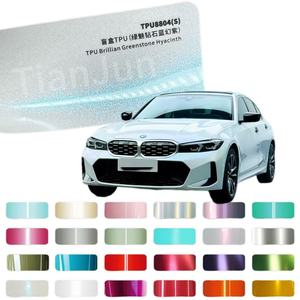 Film de protection de carrosserie <span class=keywords><strong>Moto</strong></span> PPF TPU auto-réparant, film plastique coloré pour la protection intégrale des voitures d'occasion - Product Image 1