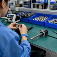 Moteur pas à pas hybride NEMA23 57 avec vis de guidage, actionneur linéaire 2 phases 2.1V, marque DKC, arbre de 8mm pour automatisation de machines CNC