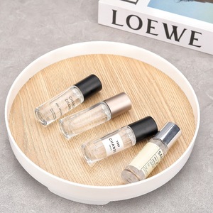 Hot <b>Empty</b> Cylinder <b>Glass</b> Spray <b>Bottle</b> 10ml 15ml Crimp Black Cap <b>Glass</b> Perfume <b>Bottles</b> - Product Image 1
