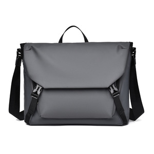 Multi Compartment Flap Messenger Shoulder <b>Bag</b> Waterproof <b>Nylon</b> Buckle <b>Crossbody</b> Laptop <b>Bag</b> for Men Daily Commute - Product Image 1