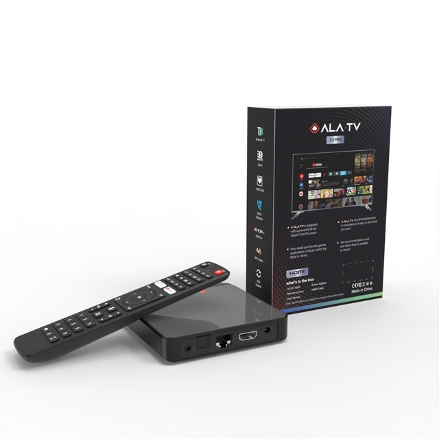 ELEBAO ALATV X3 Pro Stalker M3U Xtream M3u Amlogic S905X4 TV Box 4GB DDR3 64GB 2.4/5.8Ghz Wifi BT5.0 Android TV Box