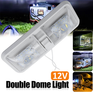 Lumière de toit LED 12V 6W double face 48LED réglable pour éclairage intérieur de camping-car, bateau, caravane - Product Image 2