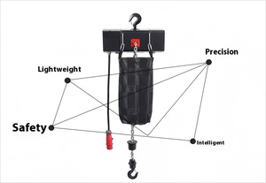 Kualitas tinggi rantai listrik tahap Puss Truss Hoist 0.5 <span class=keywords><strong>Ton</strong></span> & 1 <span class=keywords><strong>Ton</strong></span> kondisi baru baja logam untuk konstruksi Pertambangan Industri - Product Image 2