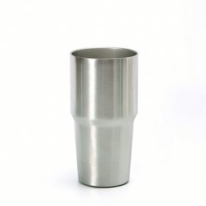 Mug de voyage isotherme sous vide 20oz 30oz en acier inoxydable à double paroi avec couvercle, paille et base antidérapante - Product Image 2