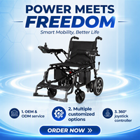 12 °   Fauteuil roulant électrique portable avec capacité de montée et rayon de braquage de 60 cm pour personnes à mobilité réduite