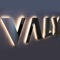 Hot Promotionnel LED Logo Lettre Signes Business Custom Shop Publicité Enseigne 3d Store Outdoor Backlit Sign