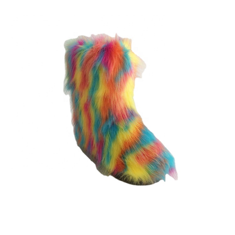 Швейцарии Оптовая ботинки с PU искусственным мехом женские непромокаемые зимние боты на плоской подошве, теплые из искусственной кожи с искусственным мехом, ботинки на толстом каблуке из искусственного меха; Теплые полусапоги