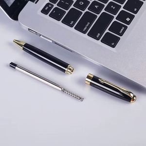 Custom PS-20250902-13 Business Classic Metal Ballpoint <b>Pen</b> with <b>Multi</b>-<b>Colored</b> Ink in Black Gold White for Business Corporate Use - Product Image 6