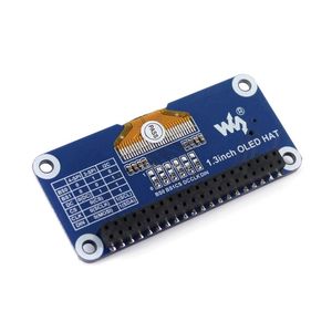 Pantalla OLED HAT de 1,3 pulgadas para Raspberry Pi <span class=keywords><strong>2B</strong></span>/3B/3B+/Zero/Zero W, 128x64 píxeles, interfaz SPI, I2C, controlador integrado, PCB personalizado - Product Image 2