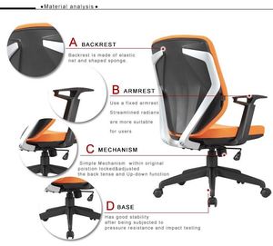 Kabel Mid Back Soft Cushion Backrest <strong>Orthopaedic</strong> Steelcase Office <strong>Chair</strong> Free Shipping - Product Image 6