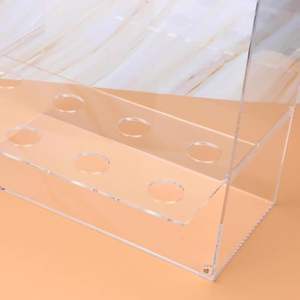 Armoire à cône gaufré en acrylique transparent 9 trous de haute qualité en gros pour magasin de détail - Product Image 5