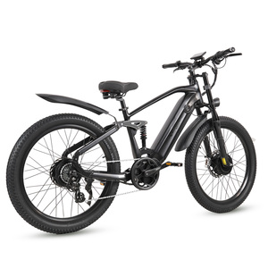 Bicicletta Elettrica da Montagna/Città con Doppio Motore Brushless 26" <span class=keywords><strong>X</strong></span> 3.0", Batteria al Litio 48V Nascosta, Telaio in Alluminio, Motore Posteriore da 500W - Product Image 4