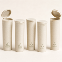 Flacon à ouverture facile résistant aux enfants, en plastique biodégradable, tube à pilules écologique, recyclable, imprimé sur mesure