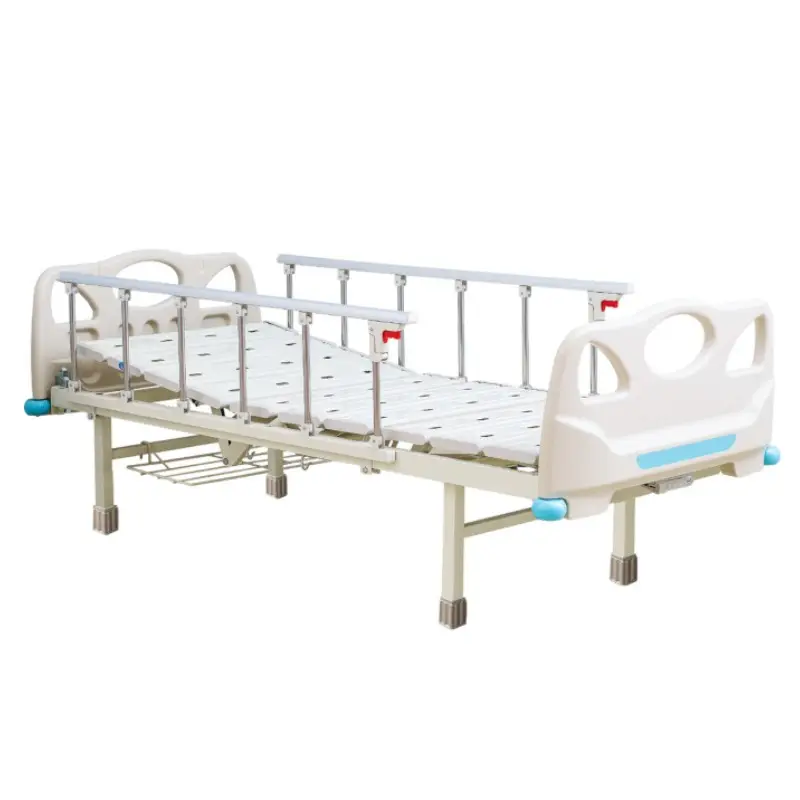 KS-S107yh Cheap Semi-fowler Manual Hospital Bed One Function Manual Care Nursing Bed