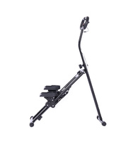WOT FITNESS Appareil d'escalade pliable avec accoudoirs réglables, hauteur de pédale réglable, capacité 120 kg, en acier, pour usage domestique