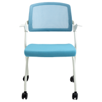 Chaise de formation de bureau d'ascenseur de conception moderne et simple populaire chaise en maille bon marché avec roues pour le bureau à domicile