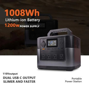 Batterie externe d'urgence 1200W, <span class=keywords><strong>allpowers</strong></span>, camping, station d'alimentation portable, panneau solaire pur sin, batterie externe mobile - Product Image 2