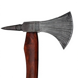 LEGACY BLADES Hache utilitaire d'extérieur en acier Damas forgé à la main de qualité supérieure, manche en bois de frêne, fabricant exportateur - Product Image 3
