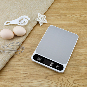 J & R 광저우 제조 업체 2021 새로운 스마트 스테인레스 스틸 전자 USB 충전식 5kg 10kg 15kg 플랫폼 식품 무게 규모 - Product Image 6
