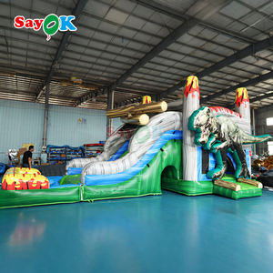 Sayok Grande aire de jeux <span class=keywords><strong>gonflable</strong></span> Bouncy Castle Dino World Maison <span class=keywords><strong>gonflable</strong></span> de rebond de dinosaure pour la location - Product Image 2
