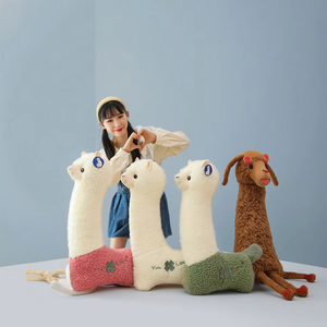 Boneka Domba Llama Alpaca Lucu, Boneka Isi Kapas PP, Boneka Kartun Lembut, Hadiah untuk Anak Perempuan, ODM Dapat Disesuaikan - Product Image 2