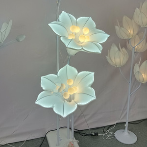 Nueva boda flores gigantes 3 Morning Glory Path filamento accesorios <span class=keywords><strong>de</strong></span> escenario <span class=keywords><strong>camino</strong></span> plomo pasarela iluminación Decoración - Product Image 4