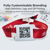 Bracelets RFID NFC personnalisés pour événements et festivals, fabricant OEM, vente en gros, silicone, tissu, 13,56 MHz, bracelet avec logo