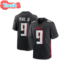 2025 Trẻ Em Mới Bóng Đá Mỹ Jersey Atlanta 7 Bijan Robinson 5 <span class=keywords><strong>London</strong></span> 9 Michael Penix Jr Thanh Niên Jersey Tùy Chỉnh Khâu T Áo Sơ Mi - Product Image 3