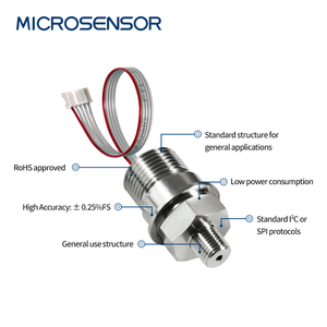 เซ็นเซอร์ขนาดเล็ก MPM3801A-I 0.25% แบบดิจิตอล IIC สแตนเลสเซ็นเซอร์ IP65 (เกจ/สัมบูรณ์/เกจปิดผนึก) MPM3801A-I IIC - Product Image 3