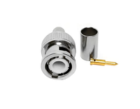 Connecteur mâle BNC à sertir pour caméras de vidéosurveillance, audio, LMR200, RG58, LMR195, RG223, RG400, RG142, ALMR240, ALMR-240, RG59, H155 – Connecteurs RF