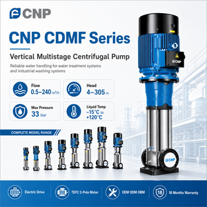 Pompe centrifuge multicellulaire verticale à moteur IP55 Tefc série CNP <span class=keywords><strong>CDMF</strong></span> à 2 pôles pour systèmes d'approvisionnement en eau de lutte contre l'incendie - Product Image 1