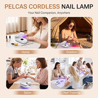 Kabellose UV-LED-Nagellampe 18W Wiederaufladbare Gel-Nagellack-Härtungslampe 2000mAh Tragbar 180° °   Rotierender Salon-Nageltrockner Z28