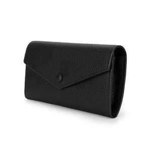 Portefeuille long en cuir de vachette pour femme, grande capacité, en cuir de vache véritable, pochette fine, porte-téléphone - Product Image 4