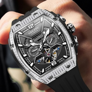 Gelatu 6016 Luxury Brand Multifunctional Waterproof <b>Automatic</b> Mechanical Watch High end Men's Inlaid Waterproof <b>Wristwatch</b> - Product Image 6