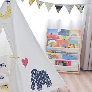 Étagère à livres pour enfants Space Saver, 7 niveaux, organisateur <span class=keywords><strong>de</strong></span> livres <span class=keywords><strong>en</strong></span> <span class=keywords><strong>bois</strong></span>, porte-livres pour tout-petits avec poches profondes pour salle <span class=keywords><strong>de</strong></span> jeux, chambre d'enfant, chambre à coucher - Product Image 5