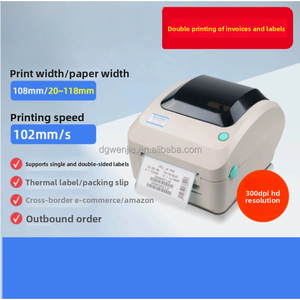 Wen Jie <span class=keywords><strong>USB</strong></span> <span class=keywords><strong>Wifi</strong></span> điện thoại di động nhãn dán Máy in mã vạch 300DPI Máy in nhãn nhiệt - Product Image 5