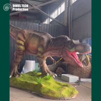 Açık Hava İnteraktif Animatronik Tyrannosaurus Rex Modeli, Jurassic Park veya Tema Parkları için Büyük Robotik Dinozor Sergileri