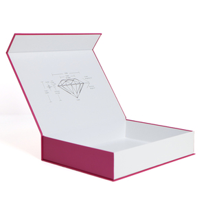 Caja de Regalo Moderna Rosa Personalizada con Estampado Plateado, Grosor de 2 mm, Laminación Mate, Cierre Magnético, Esponja para Recubrimiento UV - Product Image 2