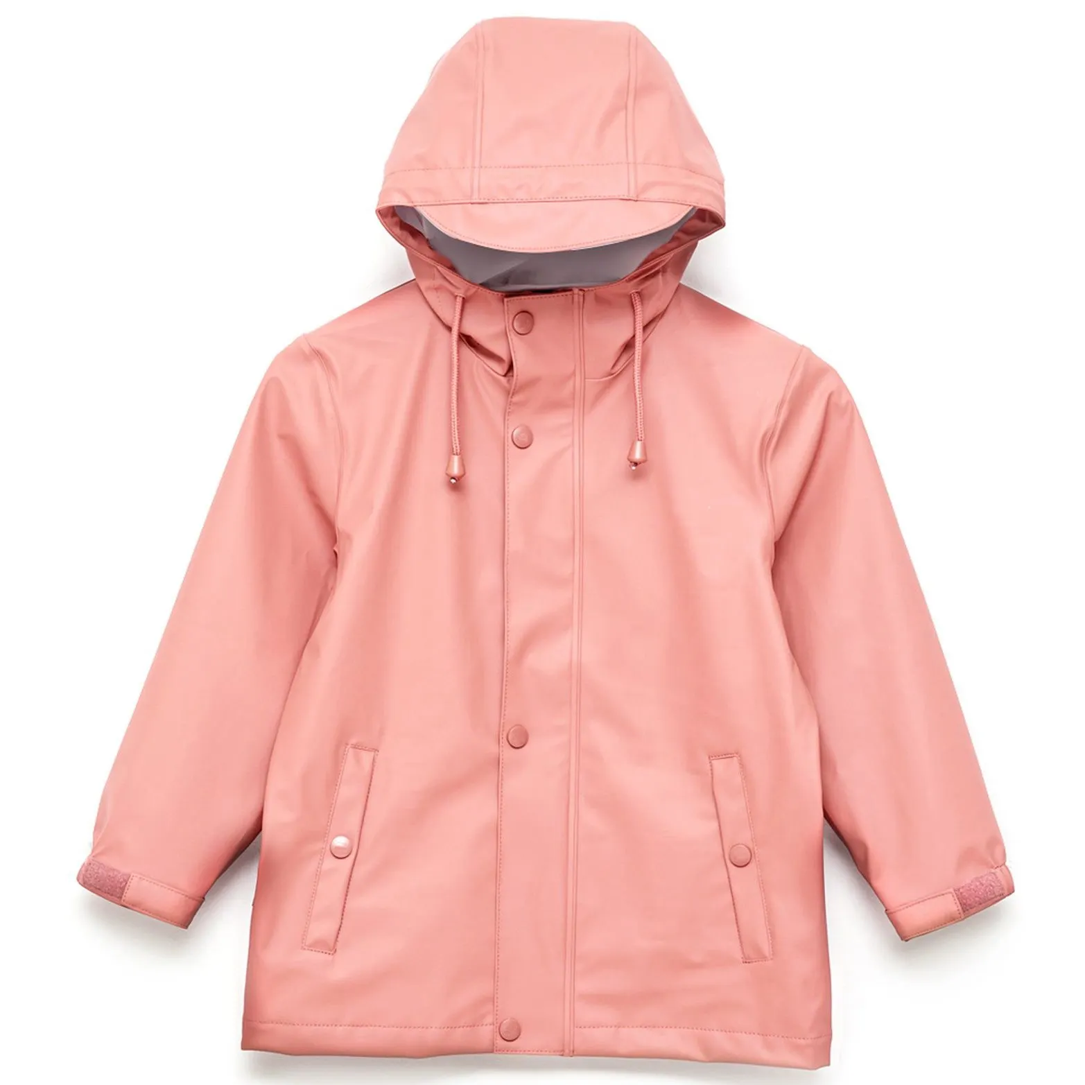 Kid raincoat waterproof windproof custom solid color recycle child girls rain coat rain jacket for kids