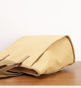 Gahumi Fashionable High Quality Double Handles Cotton Canvas <b>Bag</b> with Zipper Closure Custom Logo Customizable <b>Size</b> for Women - Product Image 4