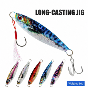 XUHANG JF22 Leurre métallique coulant asymétrique à mouvement fluide, moulé avec précision, pour la pêche en rivière, toutes couches d'eau, leurre <span class=keywords><strong>de</strong></span> rivaux pour snapper, thon, saumon - Product Image 2