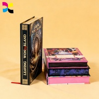 Livre relié personnalisé, collection fantasy avec bords pulvérisés, papier écologique recyclable, impression couleur avec dorure, série de livres cadeaux de luxe
