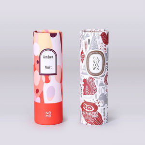 Wholesale Red Round Cylinder Cardboard Paper Tubes Packaging Round Paper Gift Carton Paper Box