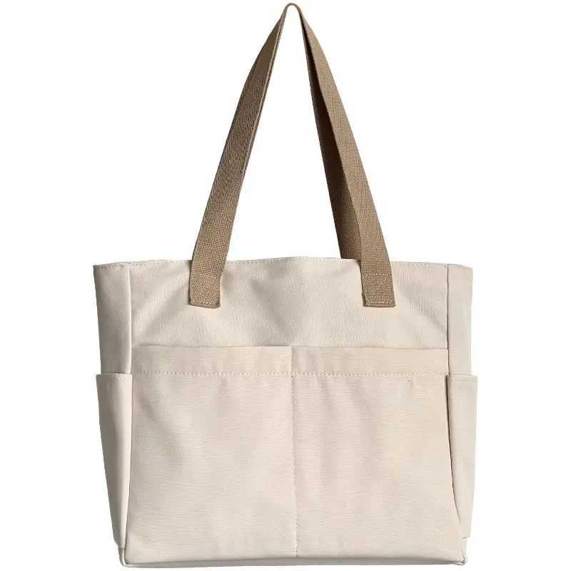 حقيبة تسوق من قماش مصنوع من القطن وقابل لإعادة الاستخدام وصديق للبيئة مع إمكانية طباعة شعار مخصص بتخفيضات كبيرة