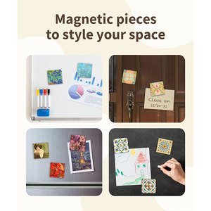 Mini puzzles magnétiques - Autocollants magnétiques pour réfrigérateur avec peintures de Van Gogh pour la décoration de la cuisine et du bureau - Product Image 5