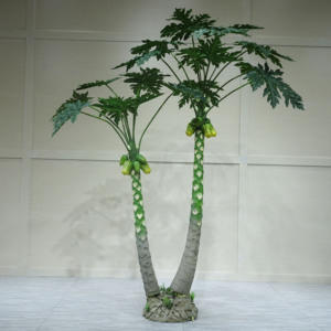 Plantes artificielles vertes PE 3m pour <span class=keywords><strong>la</strong></span> maison et le bureau Décoration en plastique Grand <span class=keywords><strong>papaye</strong></span> - Product Image 6