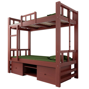 Leader Creation Solid Wood Bunk <b>Beds</b> 2000*900*1800mm With Storage Dormitory Furniture Customizable - Product Image 3