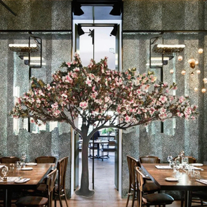 Chất Lượng Cao 350Cm Nhân Tạo Màu Hồng Hoa Mộc Lan Hoa Cây Cảnh Quan Nhỏ Trang Trí Bonsai Cây PP Và Gỗ Chất Liệu Trên Bán - Product Image 6