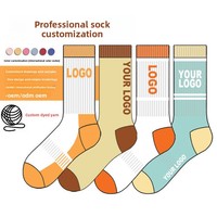 Chaussettes de sport épaisses en jacquard personnalisées avec coton peigné - Services OEM - Ajoutez votre logo - Styles ski, course à pied, basketball et cyclisme