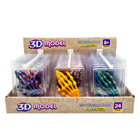 Porte-clés main squelette articulée en PLA imprimé en 3D, jouet anti-stress d'Halloween, breloque de sac, décoration de bureau, cadeau pour les 7 ans et plus